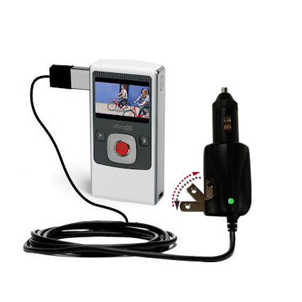 Car & Home 2 in 1 Charger compatible with the Pure Digital Flip Video Ultra 2nd Gen