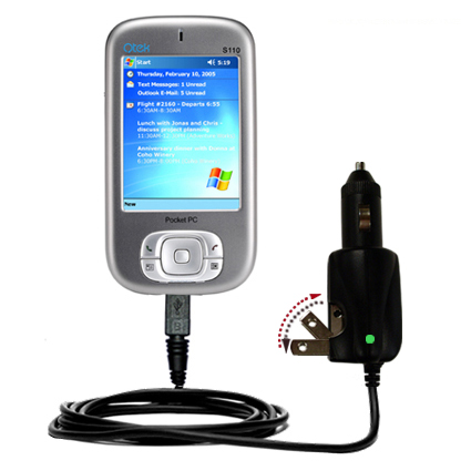 Car & Home 2 in 1 Charger compatible with the Qtek S110