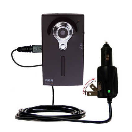 Car & Home 2 in 1 Charger compatible with the RCA EZ209HD Small Wonder Digital Camcorders