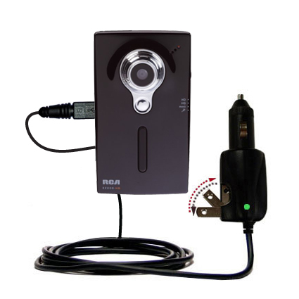 Car & Home 2 in 1 Charger compatible with the RCA EZC209HD Small Wonder Digital Camcorders