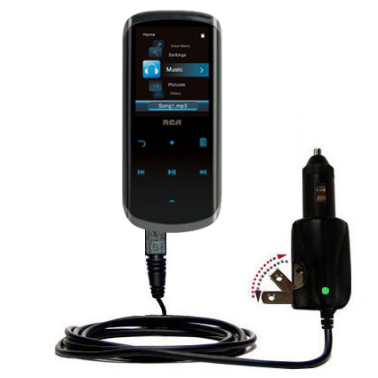 Car & Home 2 in 1 Charger compatible with the RCA M4508 Lyra Digital Media Player