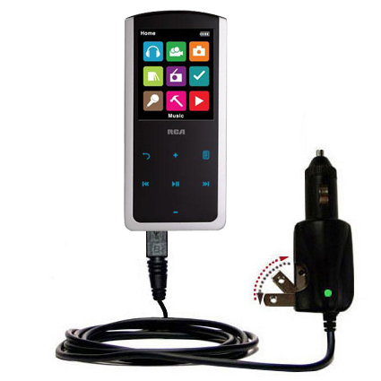 Car & Home 2 in 1 Charger compatible with the RCA M4808 Lyra Digital Media Player