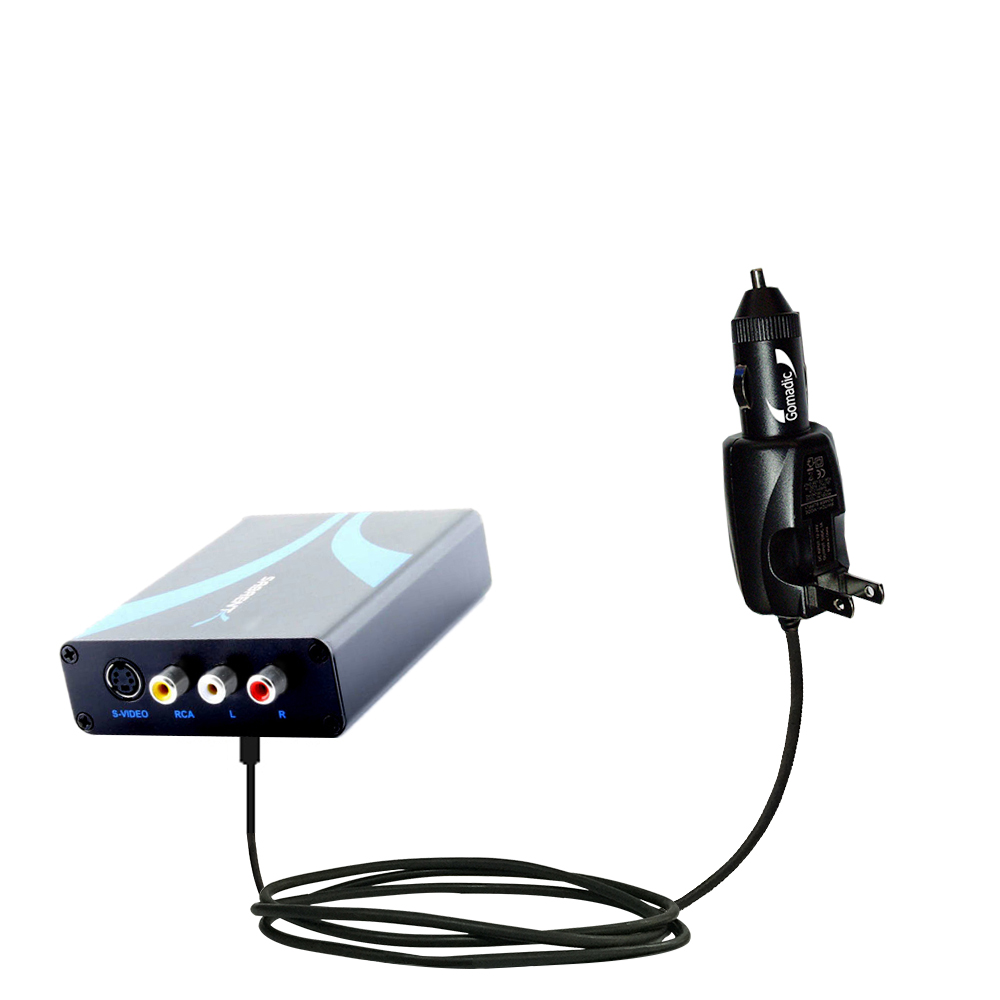 Car & Home 2 in 1 Charger compatible with the Sabrent HDMI AV Converter
