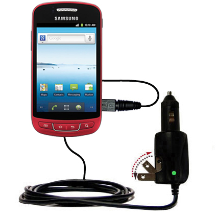 Car & Home 2 in 1 Charger compatible with the Samsung  Rookie R720