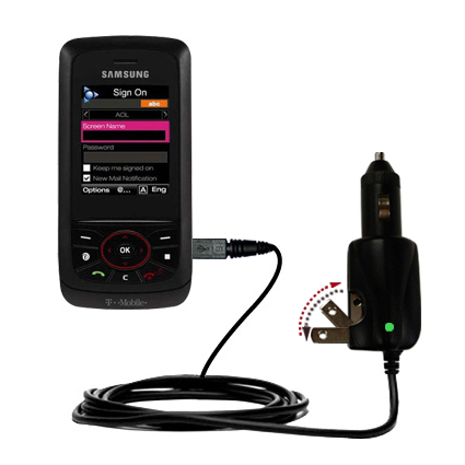 Car & Home 2 in 1 Charger compatible with the Samsung Blast