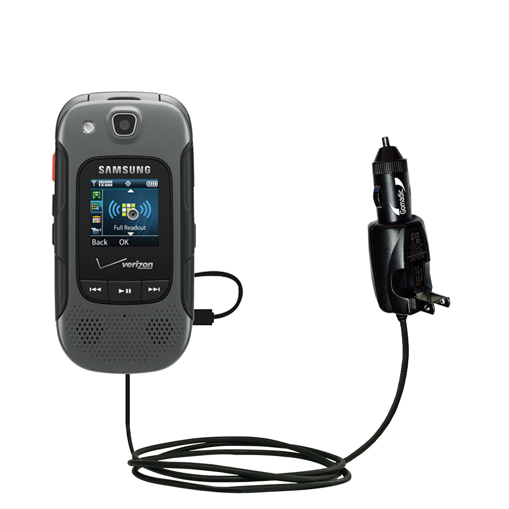 Car & Home 2 in 1 Charger compatible with the Samsung Conyoy 3 / SCH-U680