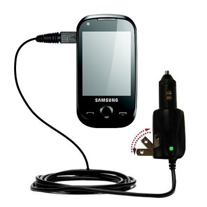 Car & Home 2 in 1 Charger compatible with the Samsung Corby Pro BR5310R