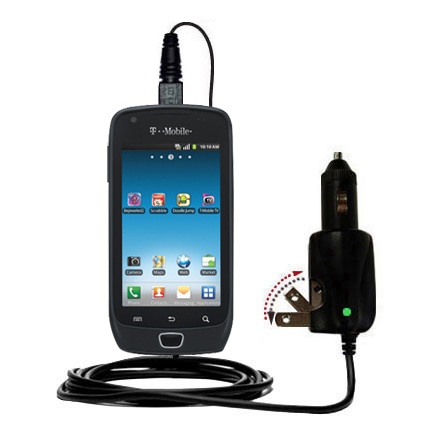 Car & Home 2 in 1 Charger compatible with the Samsung Exhibit 4G
