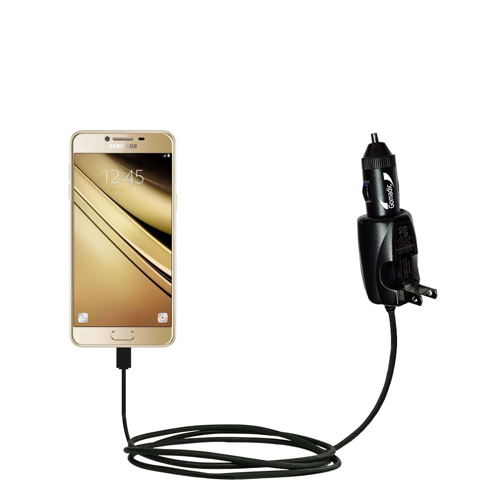 Car & Home 2 in 1 Charger compatible with the Samsung Galaxy C5