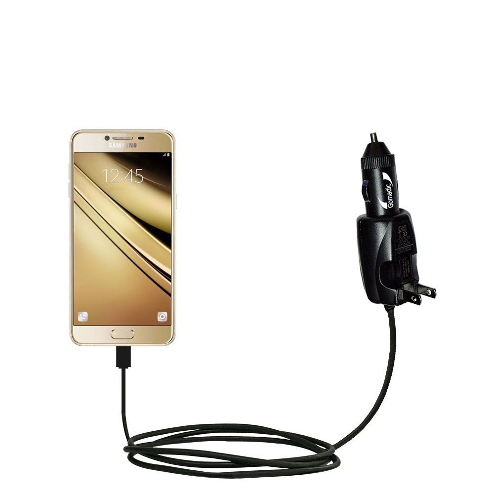 Car & Home 2 in 1 Charger compatible with the Samsung Galaxy C7