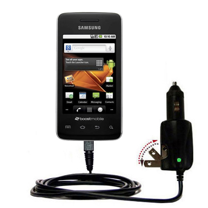 Intelligent Dual Purpose DC Vehicle and AC Home Wall Charger suitable for the Samsung Galaxy Prevail - Two critical functions; one unique charger - Uses Gomadic Brand TipExchange Technology