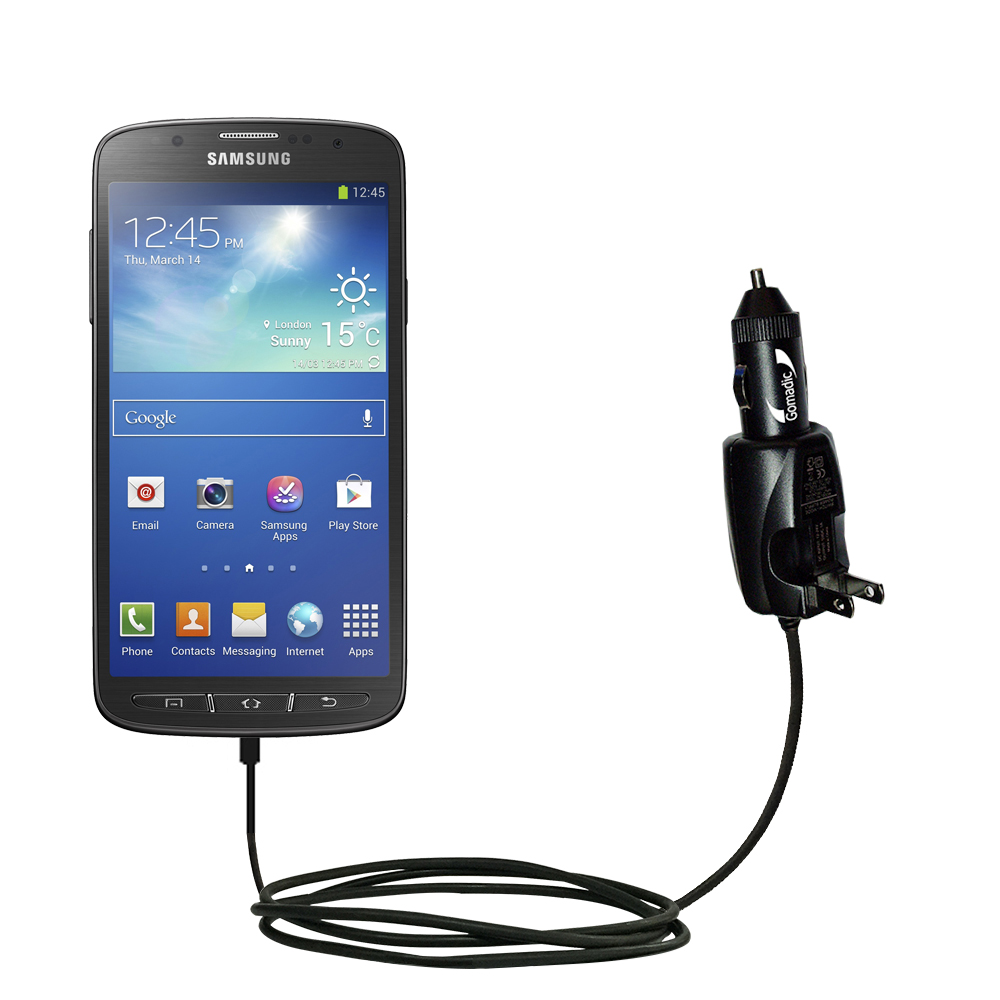 Car & Home 2 in 1 Charger compatible with the Samsung Galaxy S 4 Active
