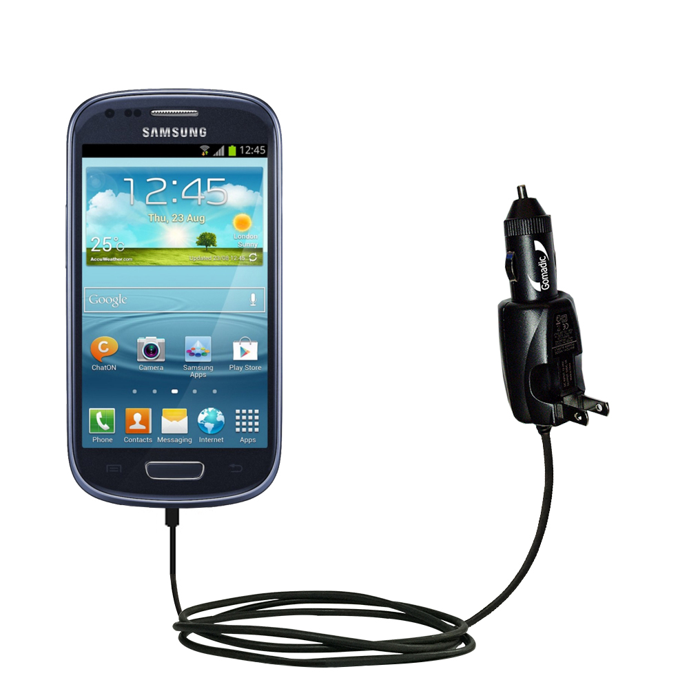 Car & Home 2 in 1 Charger compatible with the Samsung Galaxy S III mini