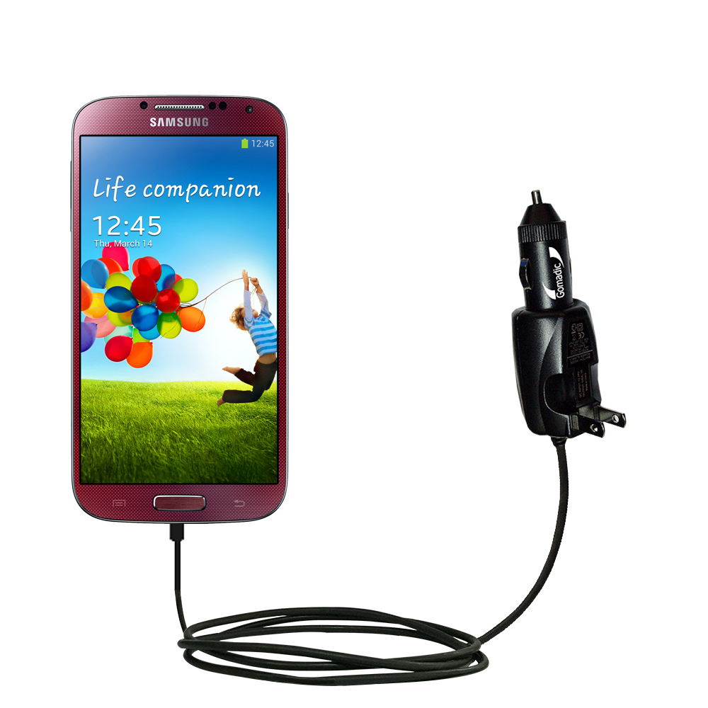 Car & Home 2 in 1 Charger compatible with the Samsung Galaxy S4