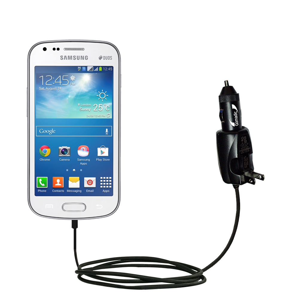 Car & Home 2 in 1 Charger compatible with the Samsung Galaxy S4 Mini