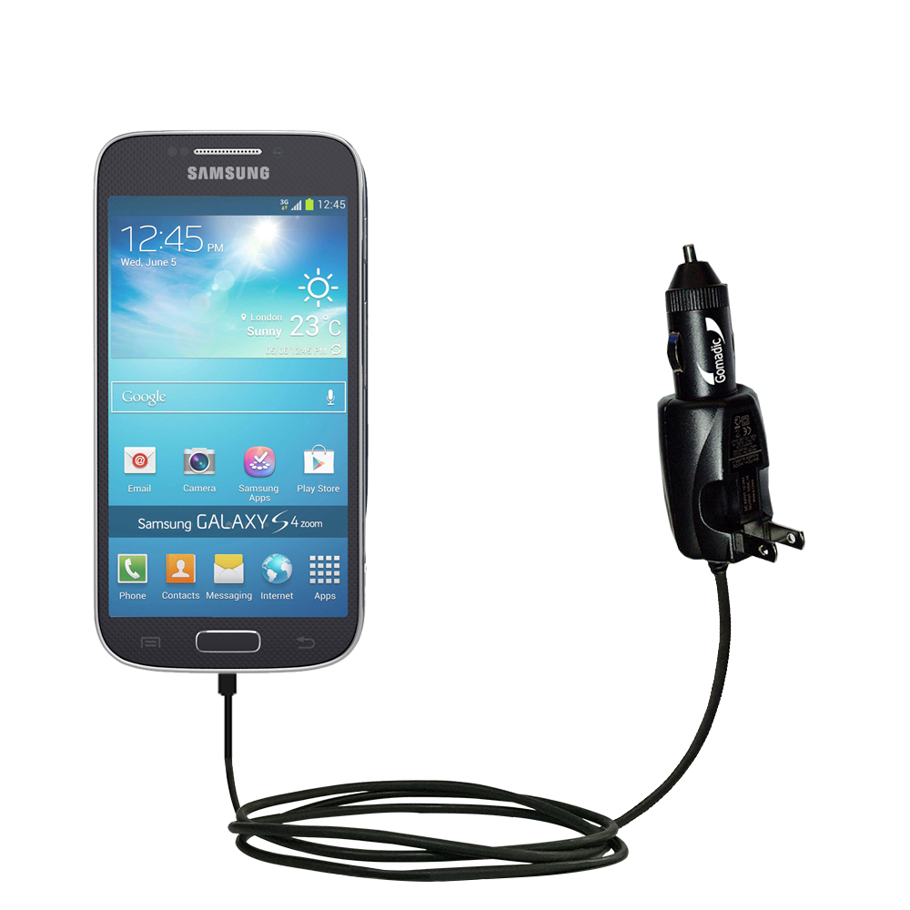 Car & Home 2 in 1 Charger compatible with the Samsung Galaxy S4 Zoom