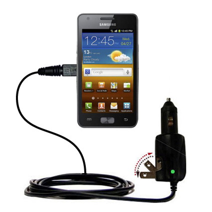 Car & Home 2 in 1 Charger compatible with the Samsung Galaxy W
