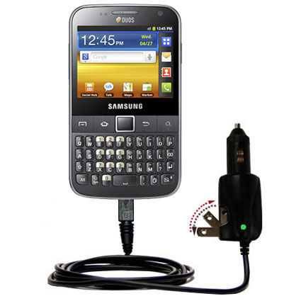 Car & Home 2 in 1 Charger compatible with the Samsung Galaxy Y Pro DUOS