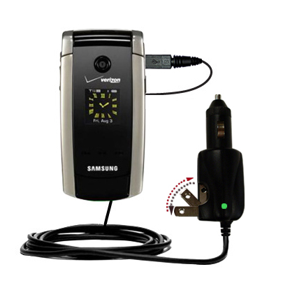 Car & Home 2 in 1 Charger compatible with the Samsung Gleam