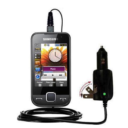 Car & Home 2 in 1 Charger compatible with the Samsung GT-S5600 Preston