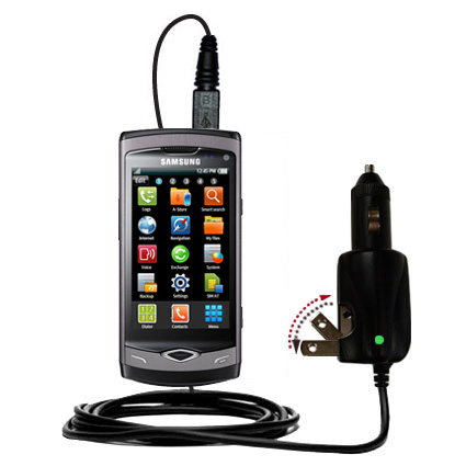 Car & Home 2 in 1 Charger compatible with the Samsung GT-S8500