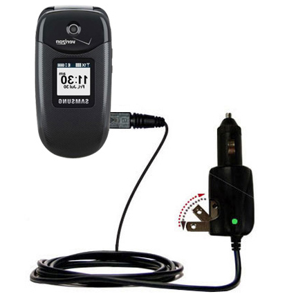 Car & Home 2 in 1 Charger compatible with the Samsung Gusto 1 / 2