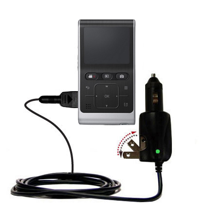 Car & Home 2 in 1 Charger compatible with the Samsung HMX-U10 Digital Camcorder