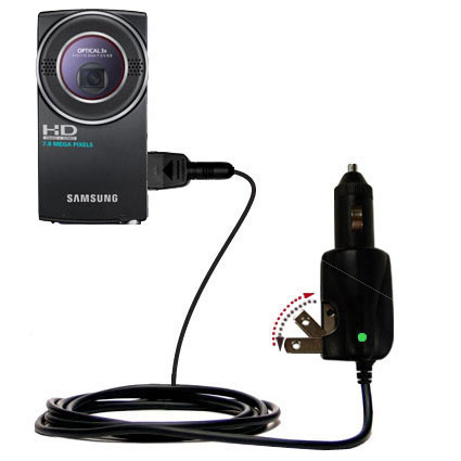 Car & Home 2 in 1 Charger compatible with the Samsung HMX-U20 Digital Camcorder