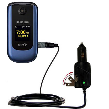 Car & Home 2 in 1 Charger compatible with the Samsung M360 / SPH-M360