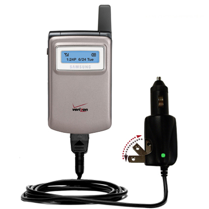 Car & Home 2 in 1 Charger compatible with the Samsung SCH-i600 / SP-i600