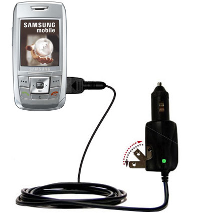 Car & Home 2 in 1 Charger compatible with the Samsung SGH-E250