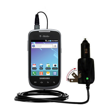 Car & Home 2 in 1 Charger compatible with the Samsung SGH-T499