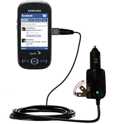 Car & Home 2 in 1 Charger compatible with the Samsung SPH-M350