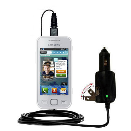 Car & Home 2 in 1 Charger compatible with the Samsung Wave 575