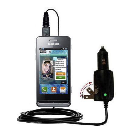 Car & Home 2 in 1 Charger compatible with the Samsung Wave 723