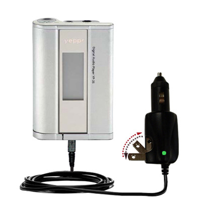 Car & Home 2 in 1 Charger compatible with the Samsung Yepp YP-35H
