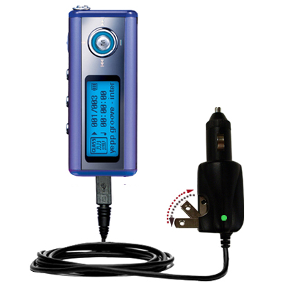 Car & Home 2 in 1 Charger compatible with the Samsung Yepp YP-T5V