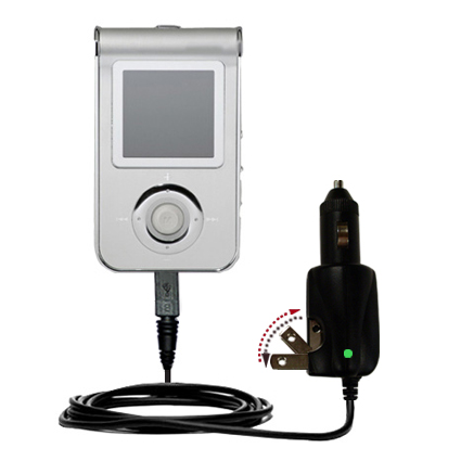 Car & Home 2 in 1 Charger compatible with the Samsung Yepp YP-T7JZ
