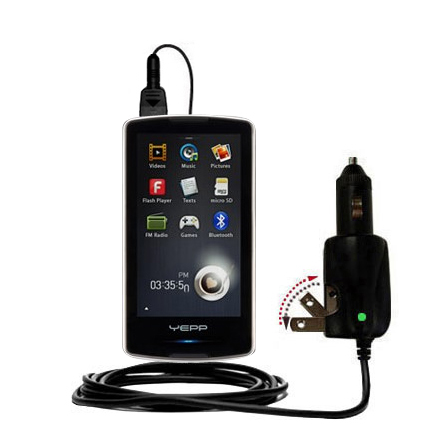 Car & Home 2 in 1 Charger compatible with the Samsung YP-MB1