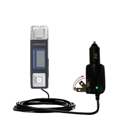 Car & Home 2 in 1 Charger compatible with the Samsung YP-U2JQB