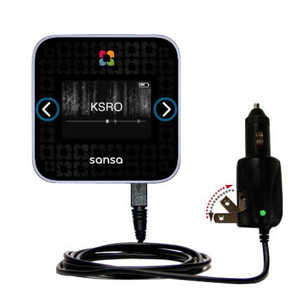 Car & Home 2 in 1 Charger compatible with the Sandisk Sansa SlotRadio to Go