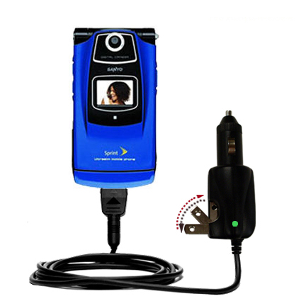 Car & Home 2 in 1 Charger compatible with the Sanyo Katana SCP 6600