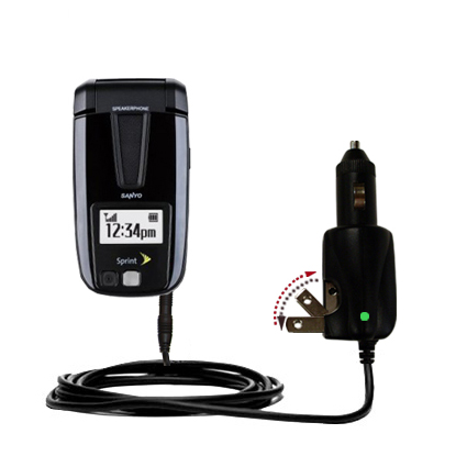 Car & Home 2 in 1 Charger compatible with the Sanyo SCP-3200