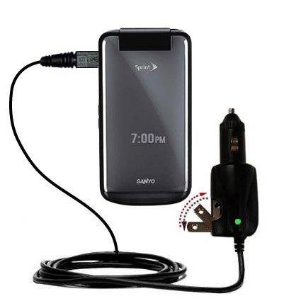 Car & Home 2 in 1 Charger compatible with the Sanyo SCP-3810