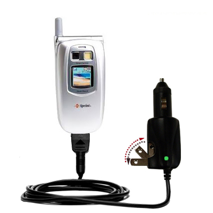 Car & Home 2 in 1 Charger compatible with the Sanyo SCP-5300 / SCP 5300