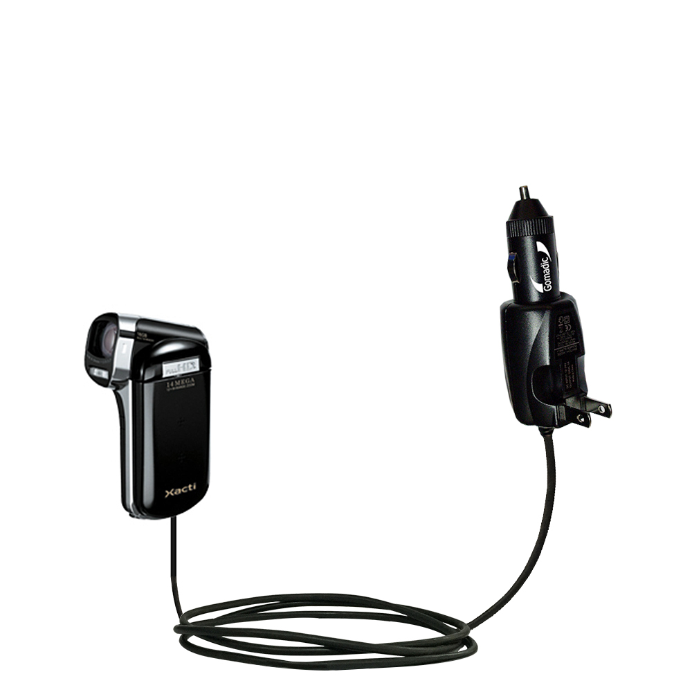 Car & Home 2 in 1 Charger compatible with the Sanyo Xacti VPC-CG100 / VPC-CG102