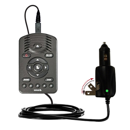 Intelligent Dual Purpose DC Vehicle and AC Home Wall Charger suitable for the Sirius One SV1 - Two critical functions; one unique charger - Uses Gomadic Brand TipExchange Technology