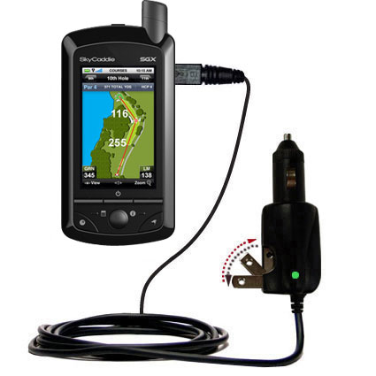 Car & Home 2 in 1 Charger compatible with the SkyGolf SkyCaddie SGX