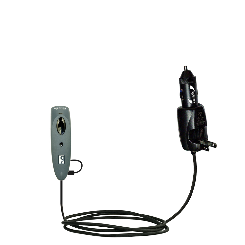 Car & Home 2 in 1 Charger compatible with the Socket CHS Scanners 7Ci 7Di 7Mi 7Pi 7Xi 7XiRx 8Ci