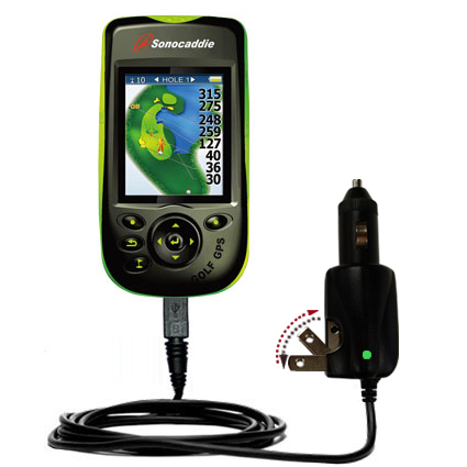 Car & Home 2 in 1 Charger compatible with the Sonocaddie v300 GPS